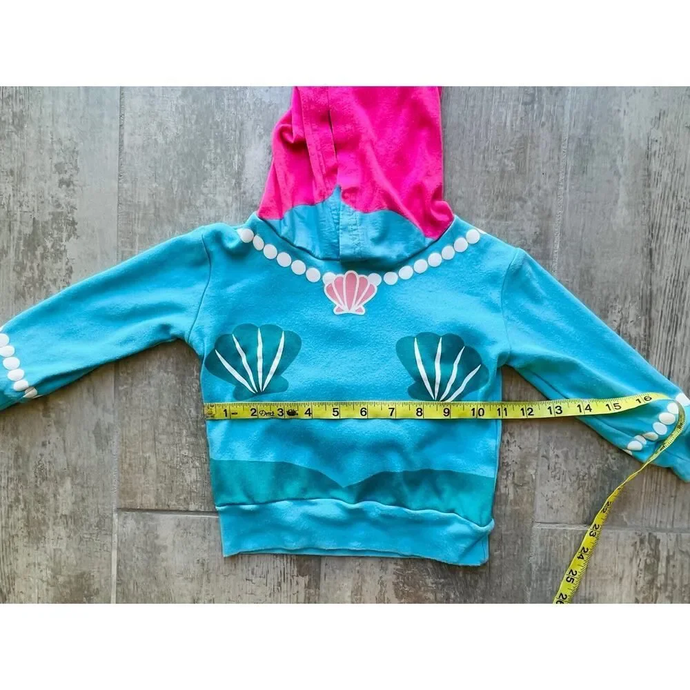 DOODLE PANTS Mermaid 3D Toddler Baby Girls Pullover Sweatshirt Hooded Top 18m